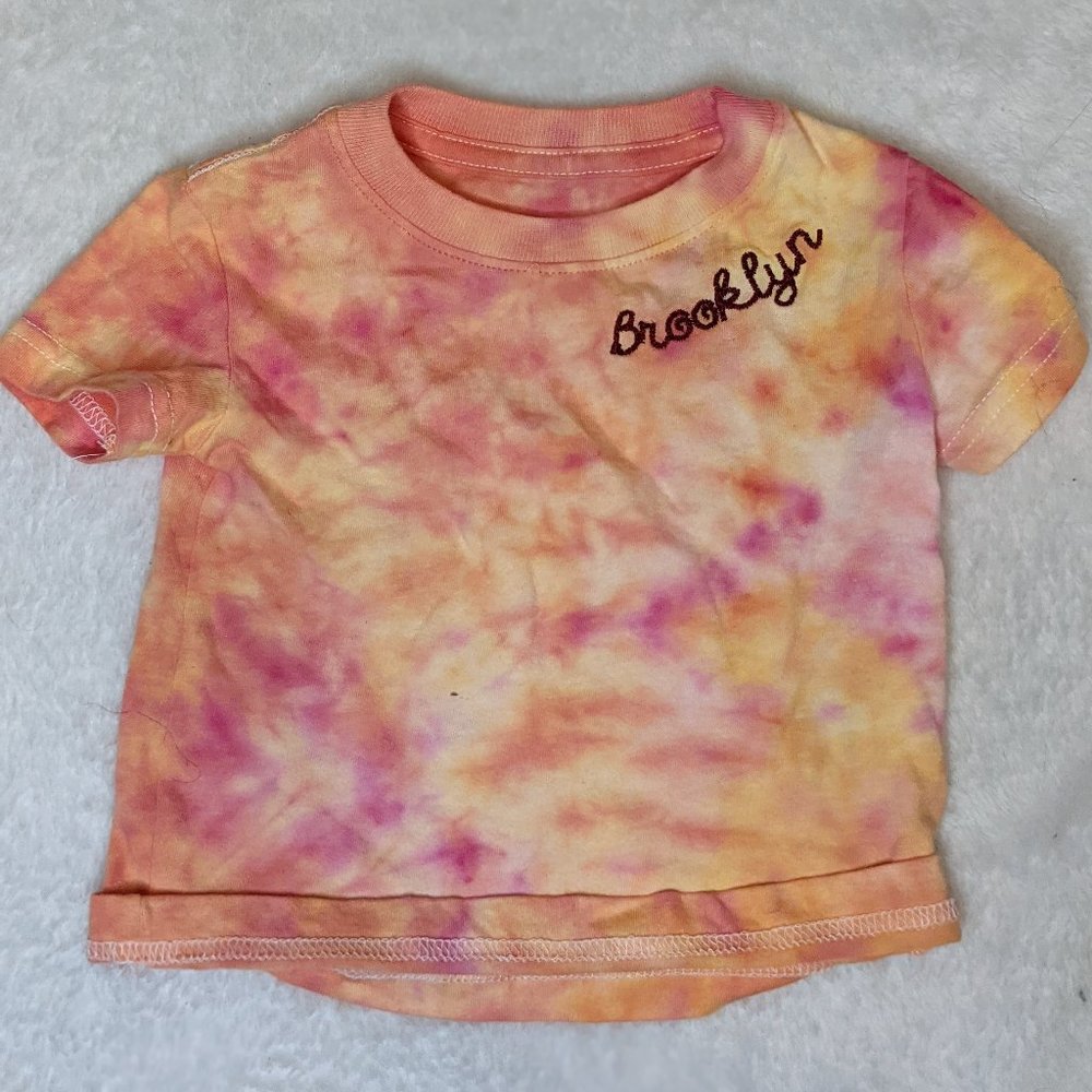 Tie Dye Embroidered T-Shirt